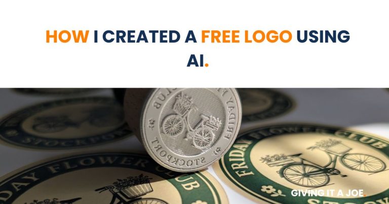 how I made a free logo using AI
