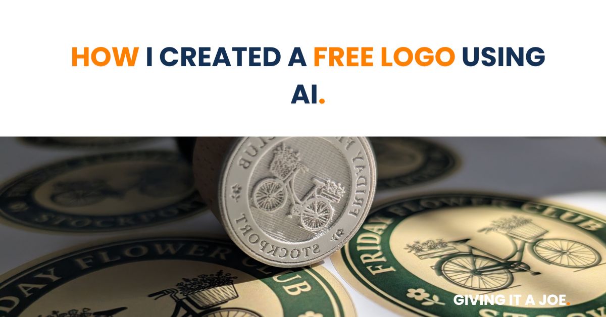 how I made a free logo using AI